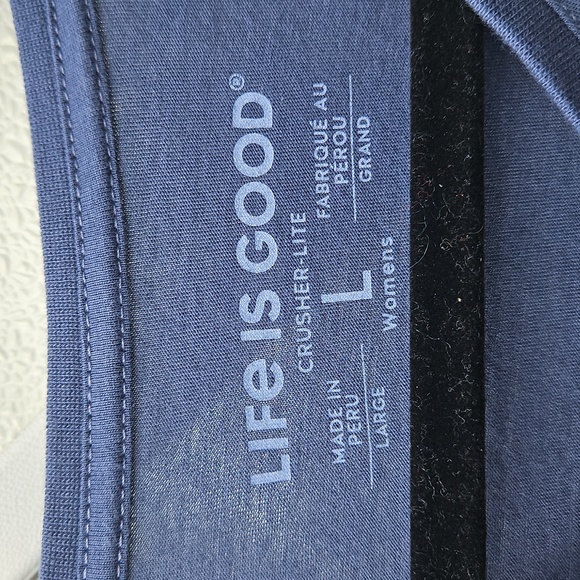 Life is Good Take It Easy Beach Chair Graphic Tee - Picture 4 of 5